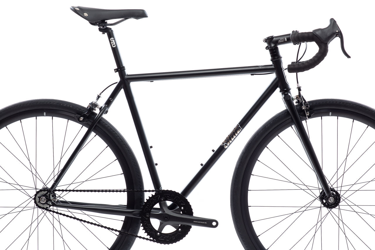 4130 - Matte Black / Mirror – (Fixed Gear / Single-Speed)