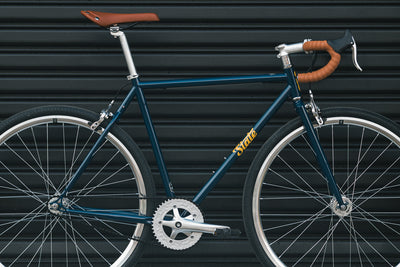 4130 - Navy / Gold – (Fixed Gear / Single-Speed)