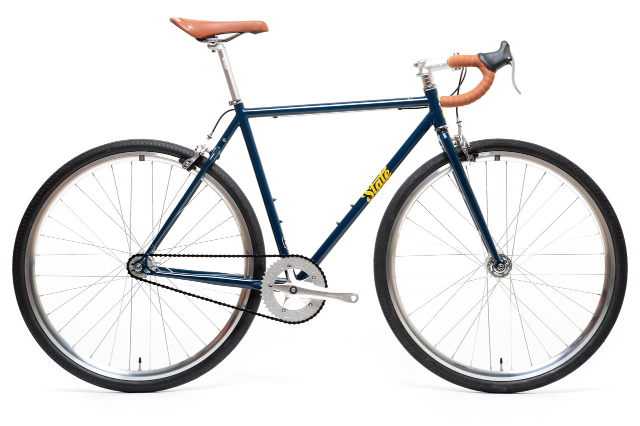 4130 - Navy / Gold – (Fixed Gear / Single-Speed)