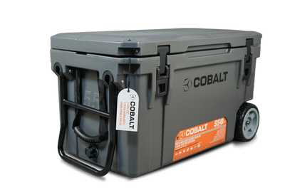 Cobalt Wheeled 55 Quart Roto-Molded Super Cooler by Blue Coolers