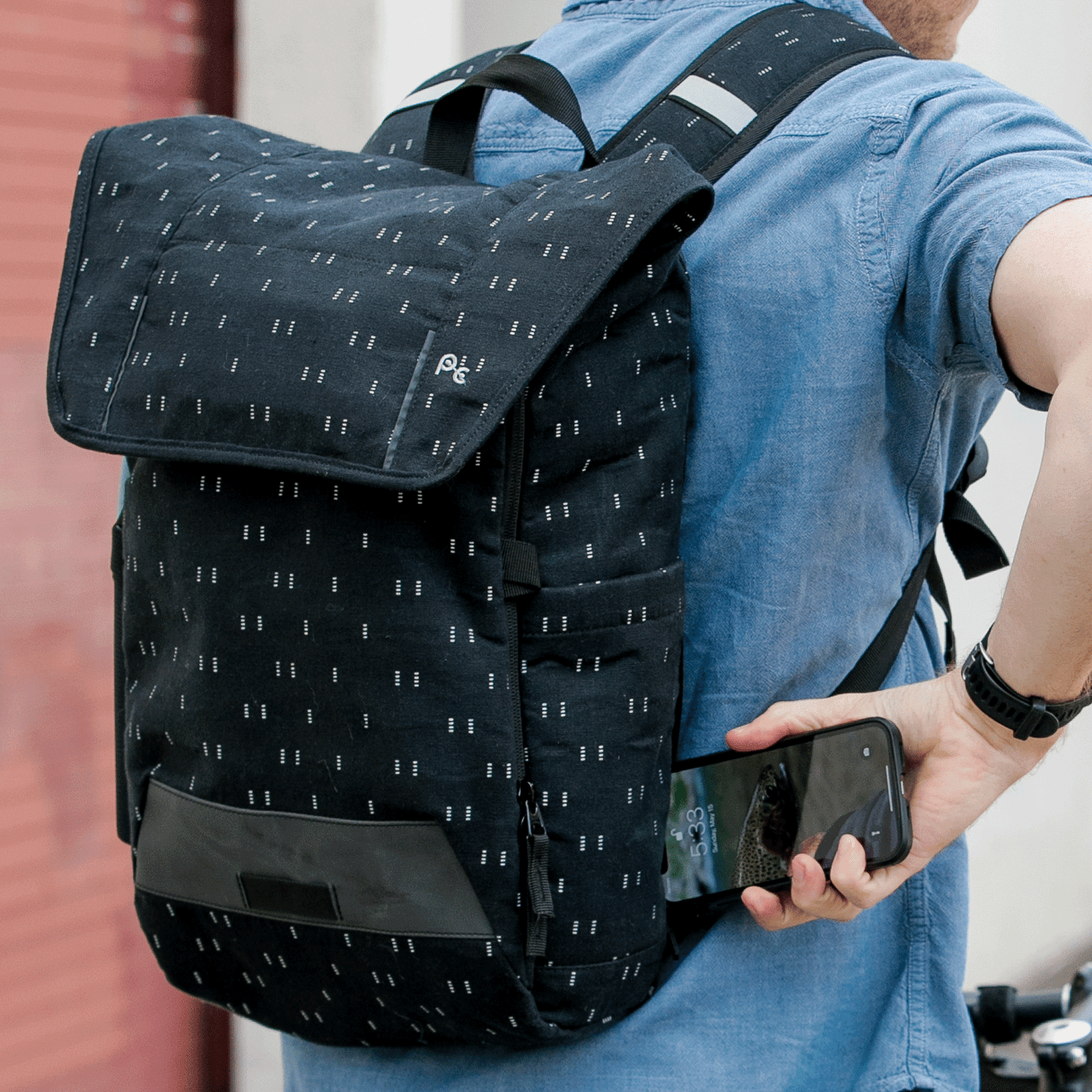 Atria Reflective Backpack by Po Campo