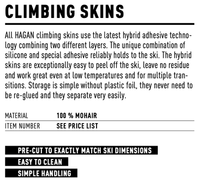 Pure 75 Skins by Hagan Ski Mountaineering