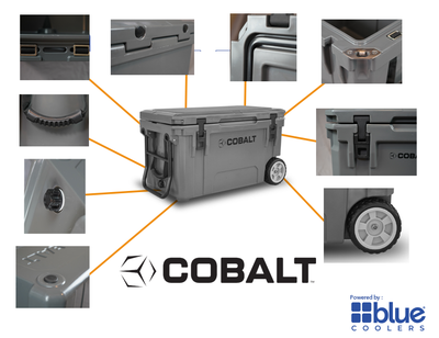 Cobalt 25 Quart Roto-Molded Super Cooler by Blue Coolers
