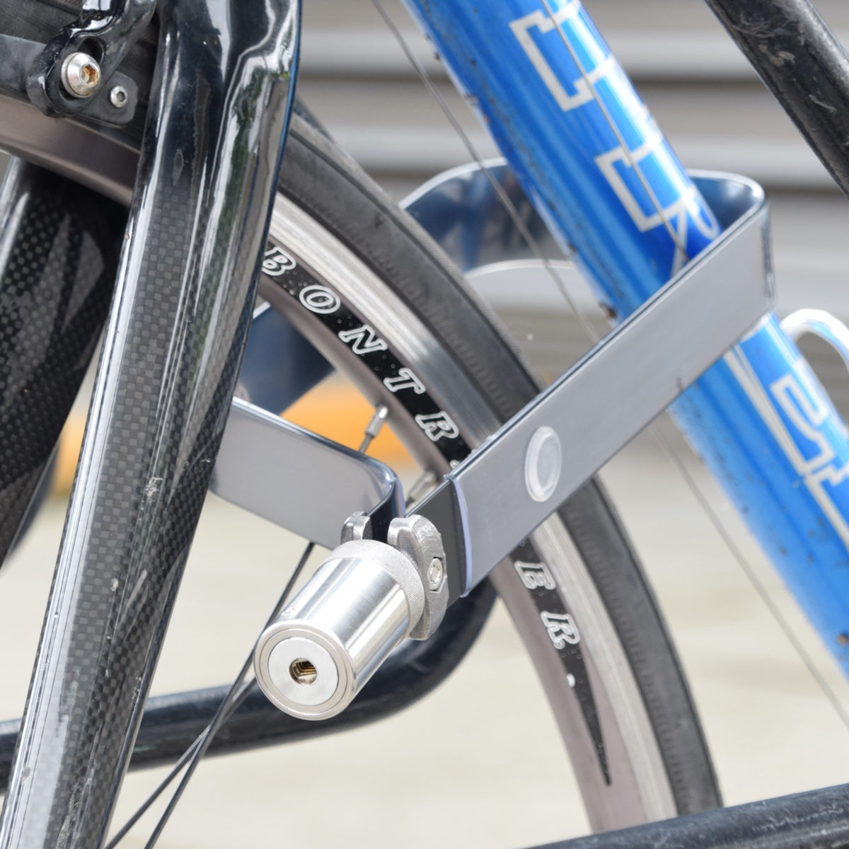 TiGr BLUE mini+  high carbon blue steel u-lock: strong, lightweight, certified bicycle security by TiGr Lock